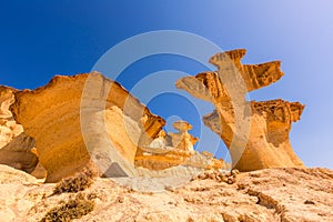 Bolnuevo Mazarron eroded sandstones Murcia