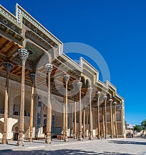 Bolo Hauz Mosque, Bukhara, Uzbekistan