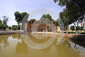 Bolo-Hawz mosque in Bukhara city, Uzbekistan