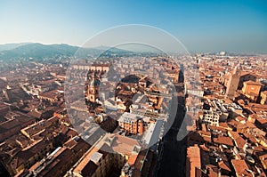 Bologna cityscape, Italy.