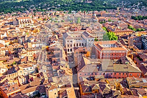 Bologna cityscape view photo