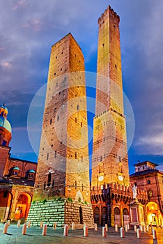 Bologna, Due Torri towers - Emilia Romagna, Italy photo