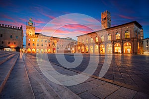 Bologna, Italy at beautiful sunrise.