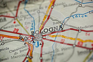 Bologna Italy Map