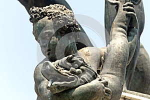 Bologna (Italy) Neptune's bronze statue photo
