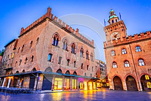 Bologna, Italy - Palazzo Comunale in Piazza Maggiore photo