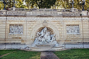 Bologna in Italy, Pincio staircase with fountain