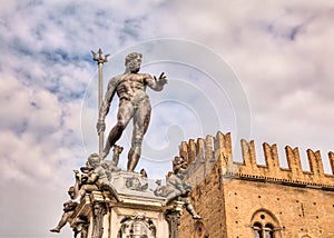 Bologna, Italy - Statue of Neptune photo