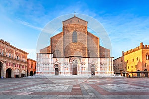 Bologna, Italy. View of Basilica di San Petronio photo