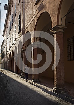 Bologna Portico at Dusk