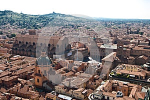 Bologna rooftops of the old city