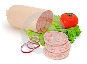 Bologna sausage with ham