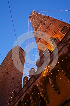 Bologna two towers photo