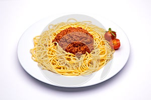 Bolognese pasta dish