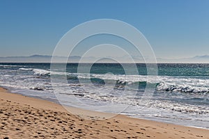 Bolonia beach Tarifa Andalusia in front of Africa