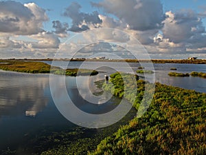 The Bolsa Chica Ecological Preserve & Wetlands in Huntington Beach, California