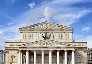 Bolshoi Theatre building in Moscow