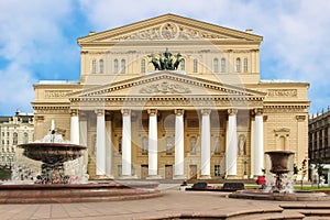 Bolshoi theatre of Moscow, Russia.