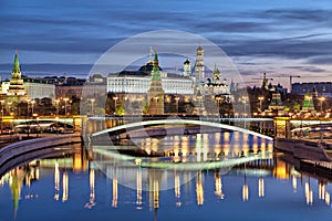 Bolshoy Kamenny Bridge and Kremlin