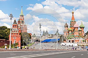 Bolshoy Moskvoretsky Bridge in Moscow, Russia