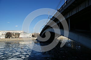 Bolshoy Ustinsky Bridge in Moscow, Russia