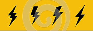 Bolt Energy Thunder and Power Flash Vector Design