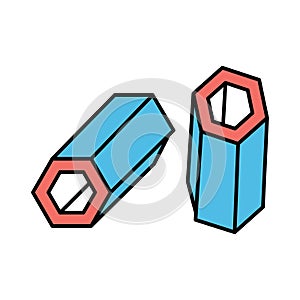 Bolt Line Vector Icon easily modified