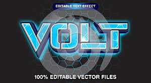 Bolt thunder flash lightning typography editable text effect