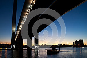 Bolte Bridge at Dusk in Melbourne Australia