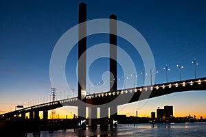 Bolte Bridge at Dusk in Melbourne Australia