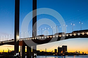 Bolte Bridge at Dusk in Melbourne Australia