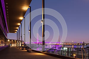 Bolte bridge, Melbourne at dawn