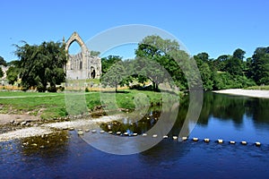 Bolton Abbey and River Wharfe, Wharfedale, North Yorkshire, England