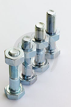 Bolts with screws photo