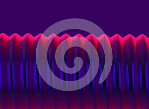 Bolts on violet background. 3d render