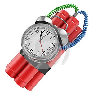 Bomb with clock timer