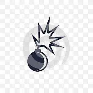 Bomb Detonation transparent icon. Bomb Detonation symbol design