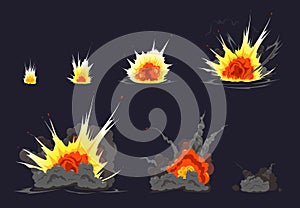 Bomb Explosion Animation Serie