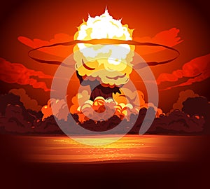 Bomb Explosion Fire Background