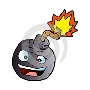 Bomb explosive character mascot photo