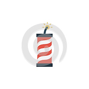 Bomb flat vector  icon