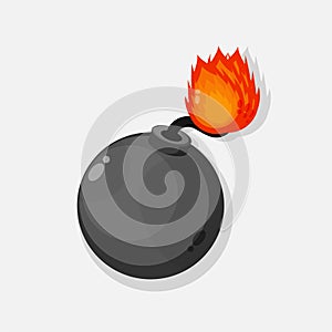 Bomb icon illustration