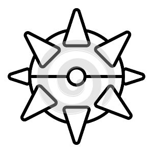 Bomb icon. Vector illustration photo
