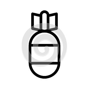 bomb line icon illustration vector graphic