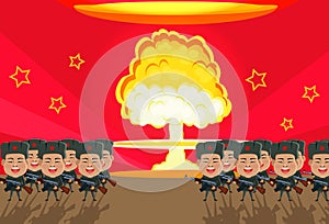 Bomb Nuclear Explosion Design Flat