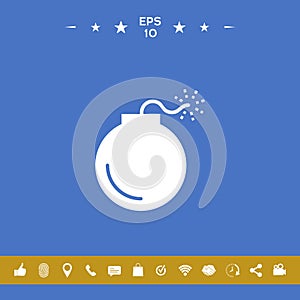 Bomb symbol icon