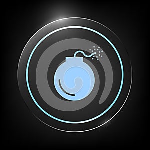 Bomb symbol icon