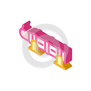 Bombard weapon isometric icon vector illustration color