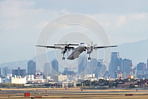 Bombardier DHC-8-Q400 taking off