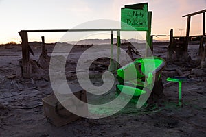 Bombay Beach Chair Ruins